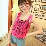 Cute Lace Crochet Vest 