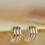 Hollow out Sterling Silver Stud Earrings