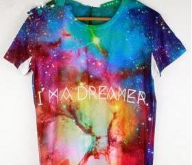 Rainbow color Galaxy T-shirt
