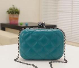 Candy-color fluorescent Snakeskin Evening Clutch Party Bridal Fashion Chain Bags