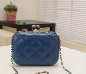 Candy-color fluorescent Snakeskin Evening Clutch Party Bridal Fashion Chain Bags 