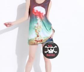Cool Cloud Print Tank Tops