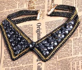 Bling Punk Collar Choker Necklace
