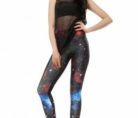 Universe Galaxy Print Leggings galaxy leggings