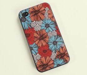 Vintage Daisy Print iPhone 4 Case 